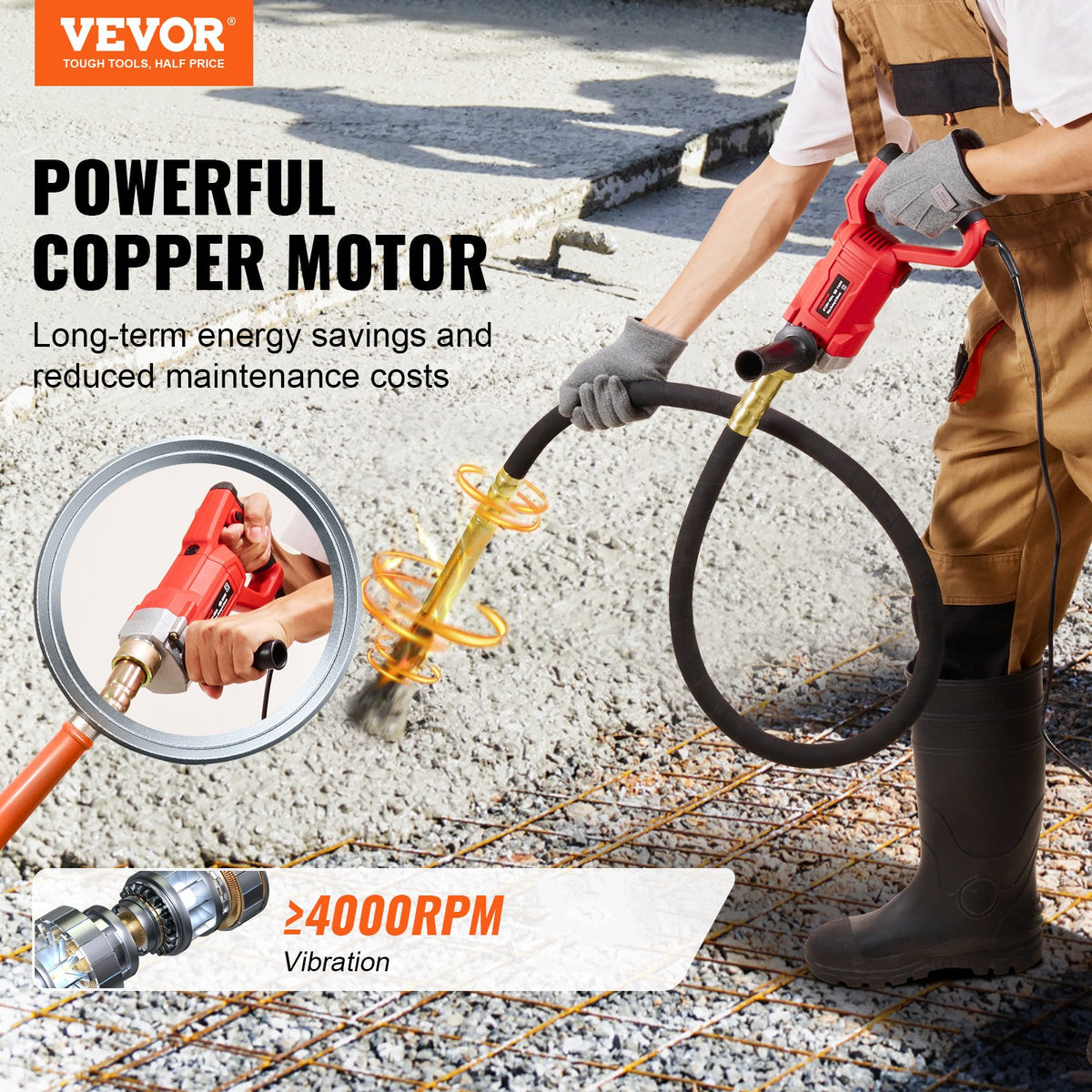 VEVOR Handheld Concrete Vibrator