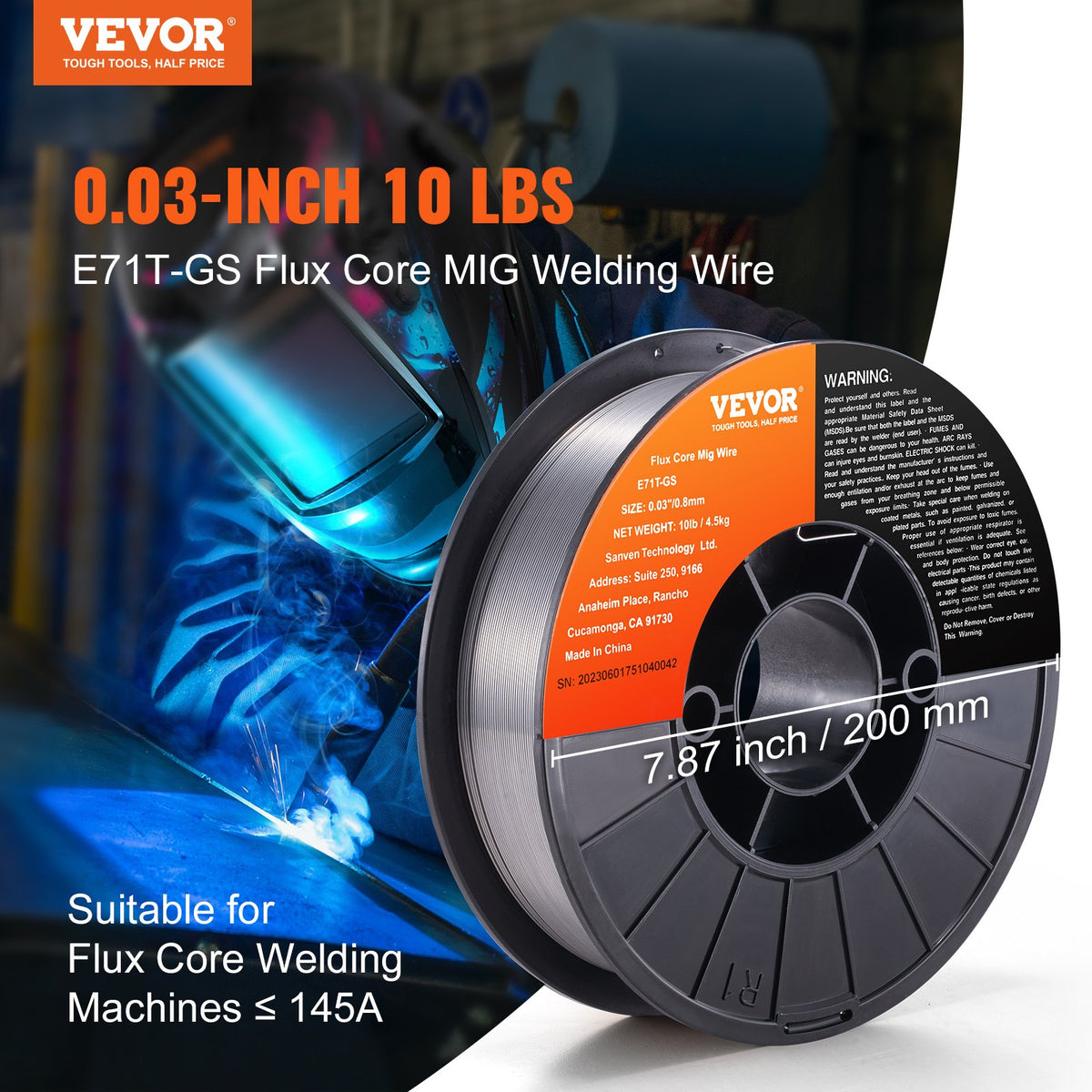 VEVOR Flux Core Welding Wire