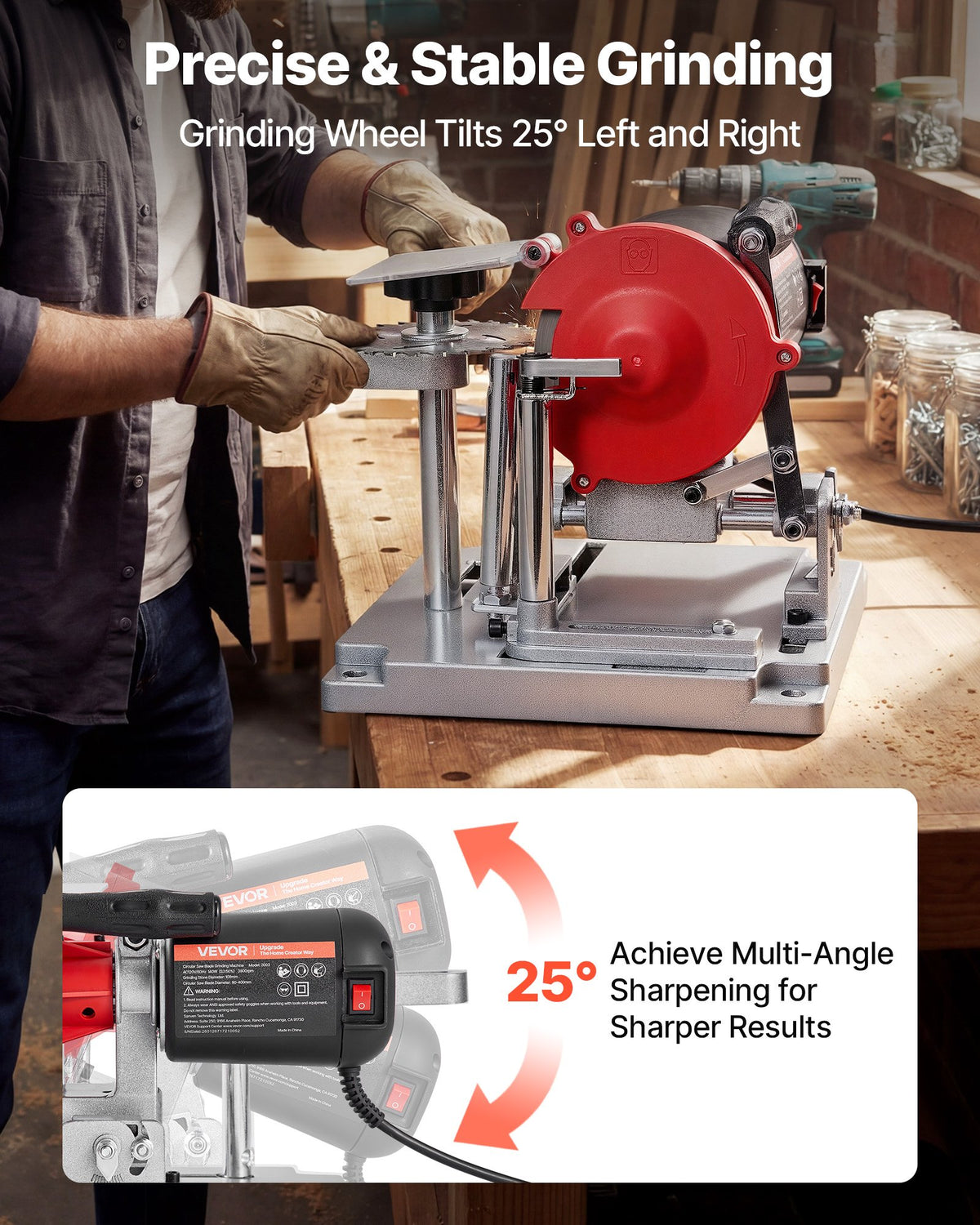 VEVOR Circular Saw Blade Sharpener