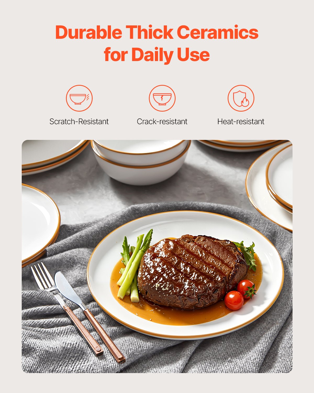 VEVOR Dinnerware Set