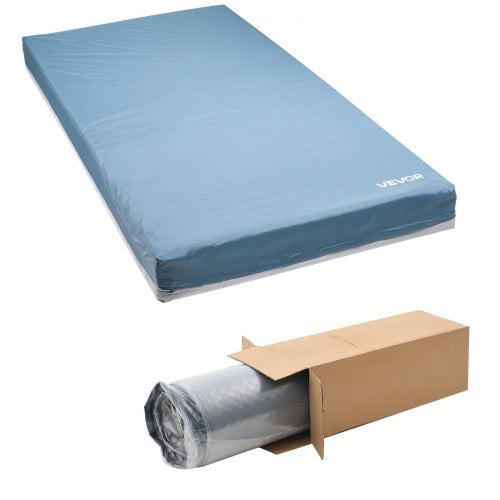 VEVOR Hospital Bed Mattress, 204 kg Load, Long Term Care Pressure Redistribution Medical-Grade Multi-Layer Foam Mattress, Waterproof for Bedsore Treatment Nursing Home & Home Care, 914 x 2030 x 153 mm