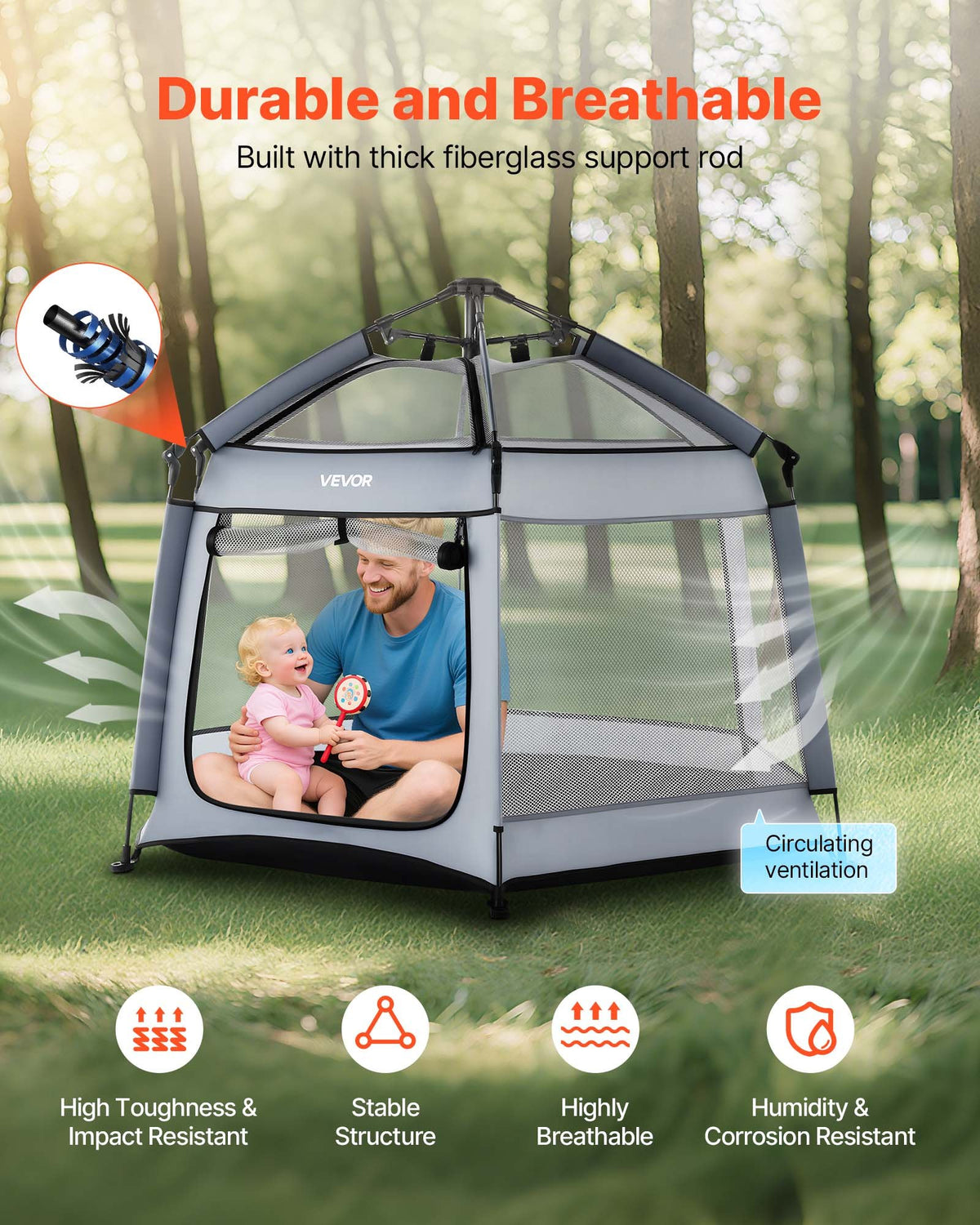 VEVOR Baby Playpen