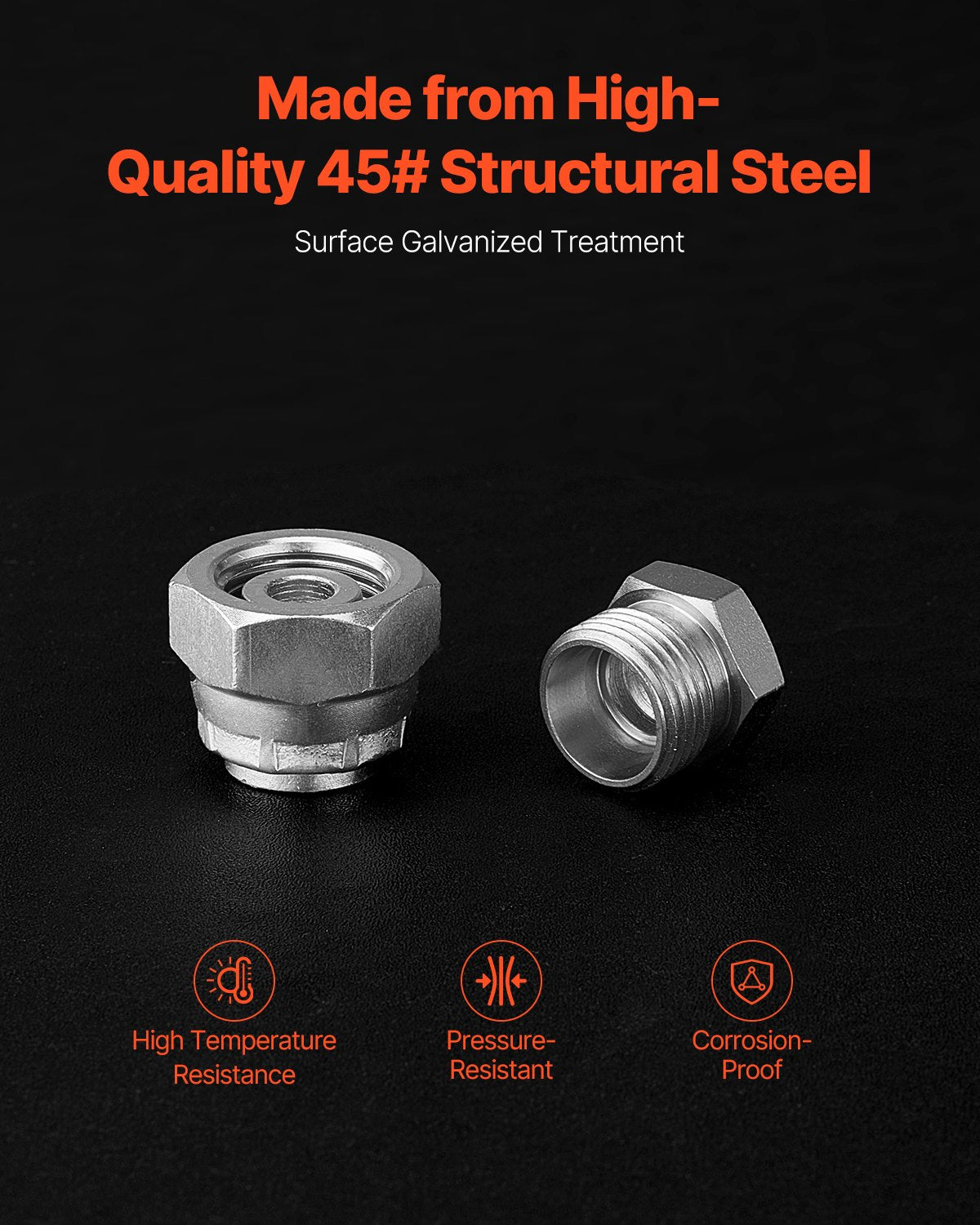 VEVOR 64 PCS DIN Hydraulic Fittings