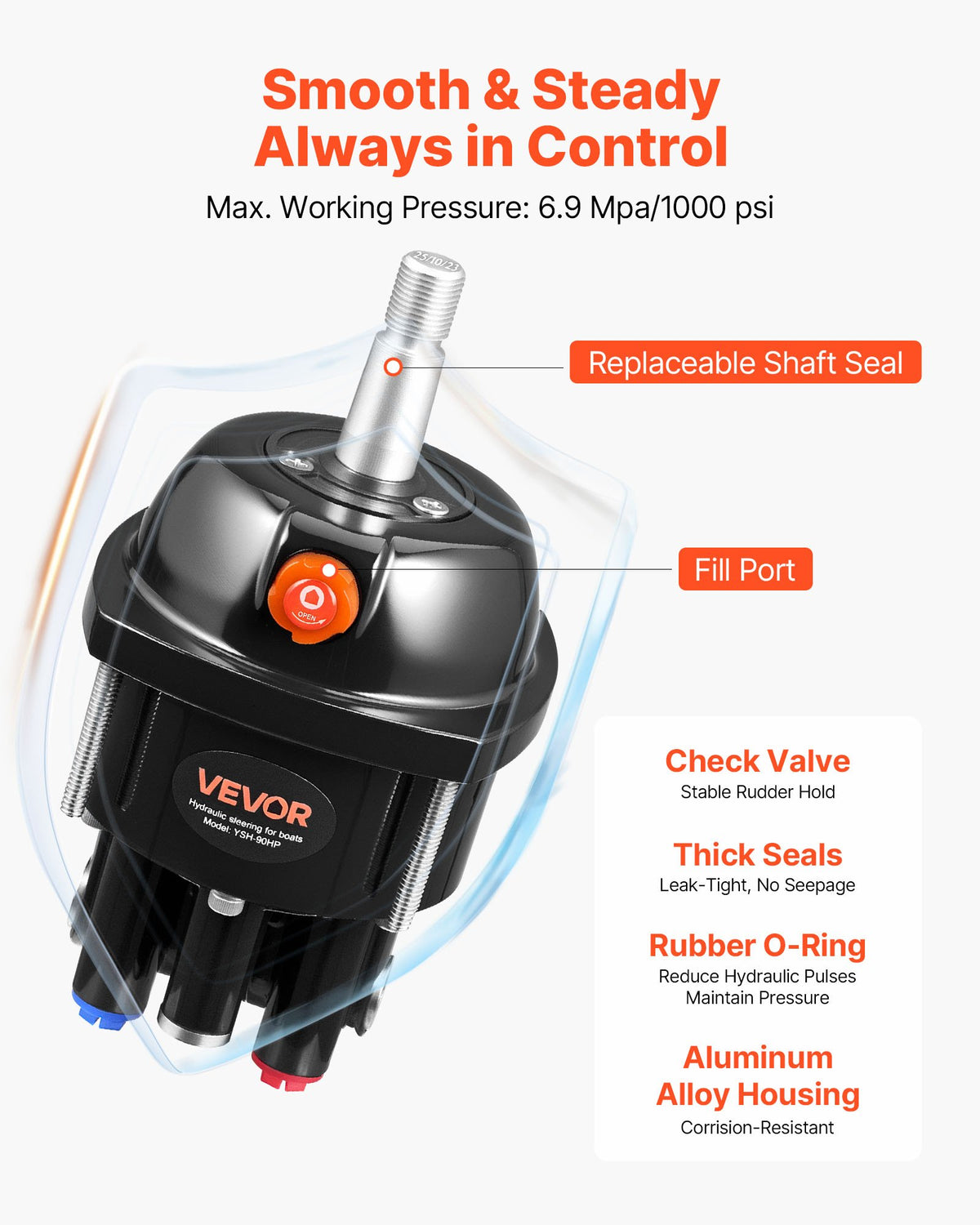 VEVOR Hydraulic Steering Kit