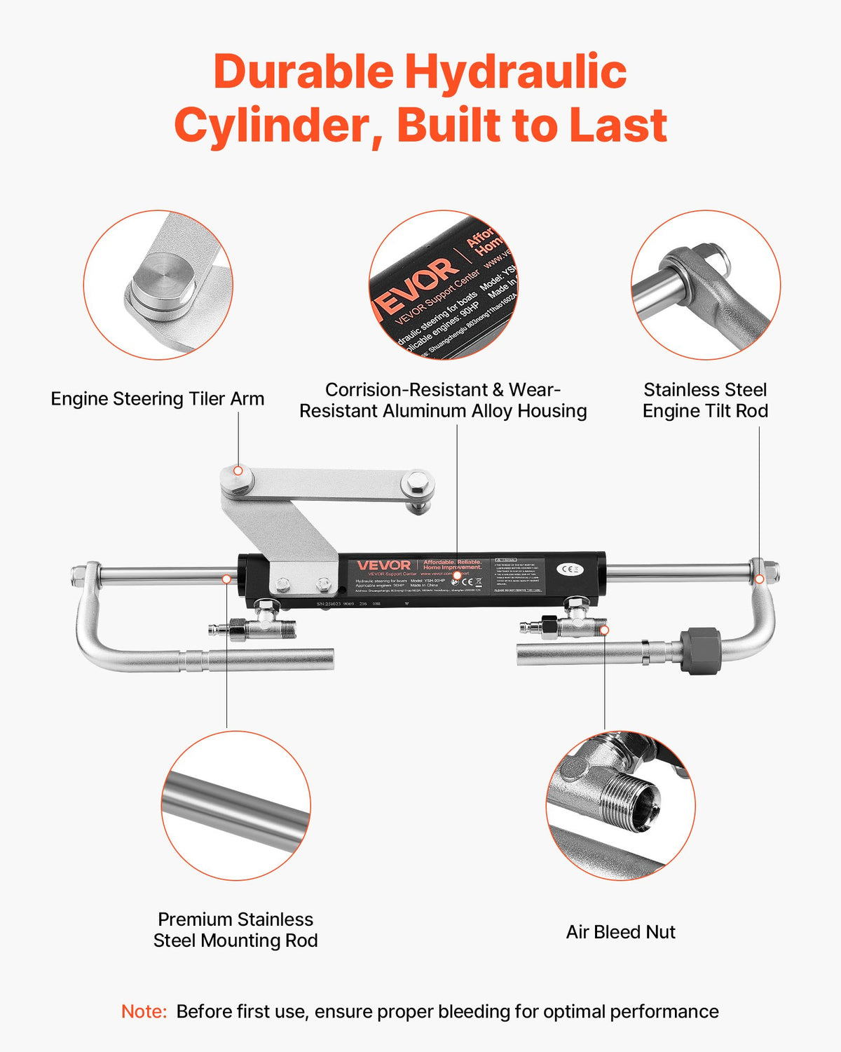 VEVOR Hydraulic Steering Kit