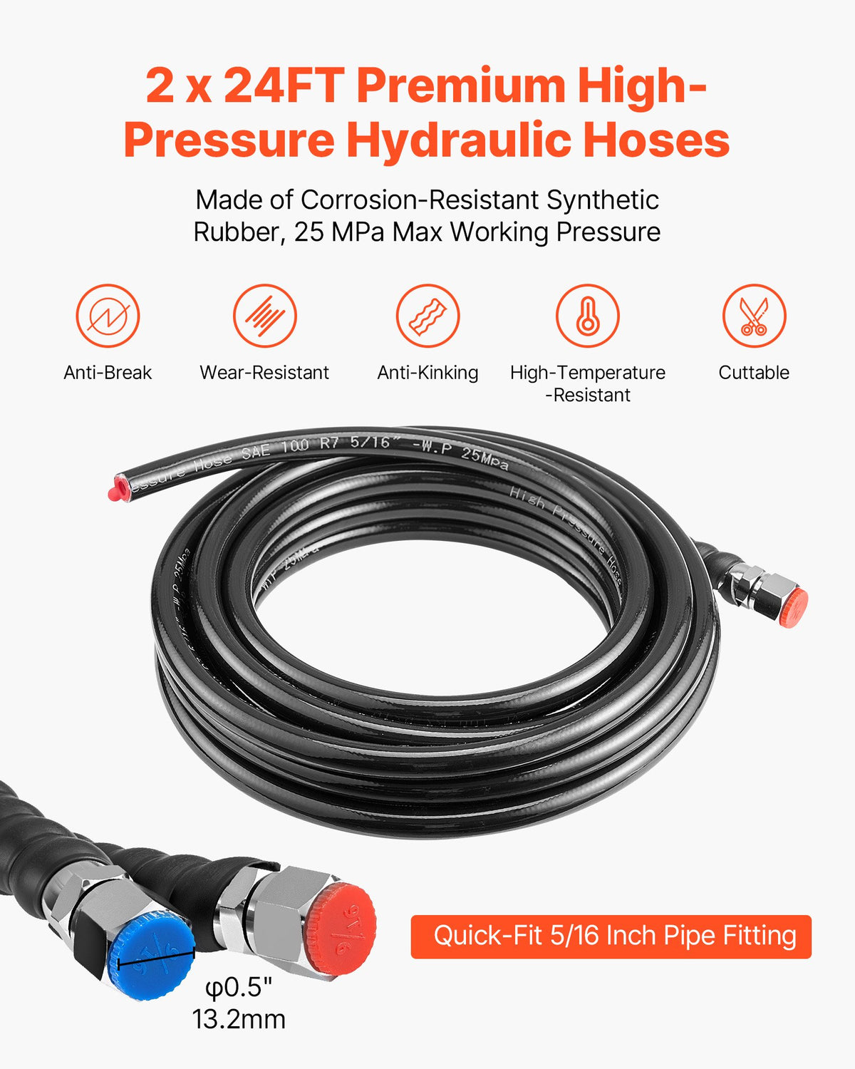 VEVOR Hydraulic Steering Kit