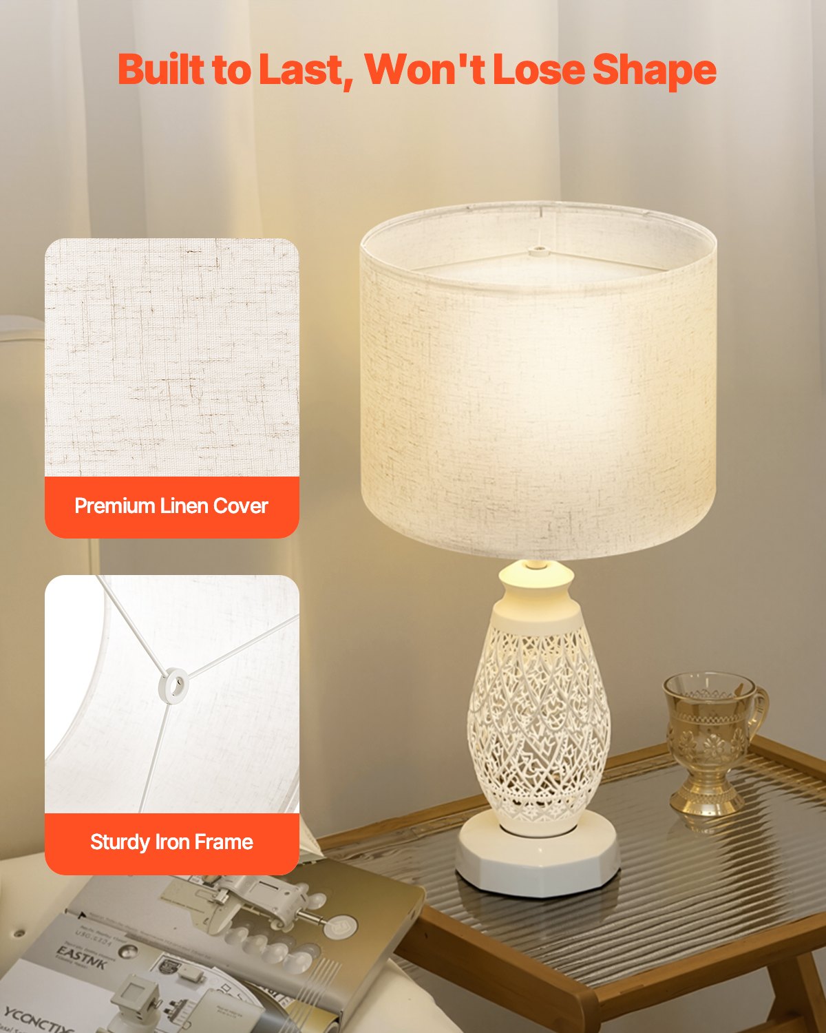 VEVOR Drum Lamp Shade