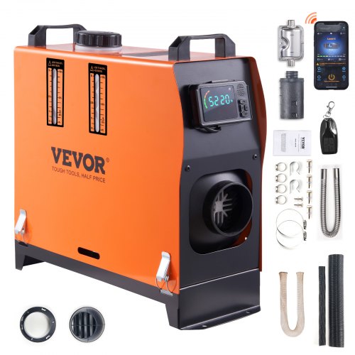 VEVOR Diesel Air Heater All-in-one 12V 5-8KW Bluetooth App LCD for Car RV