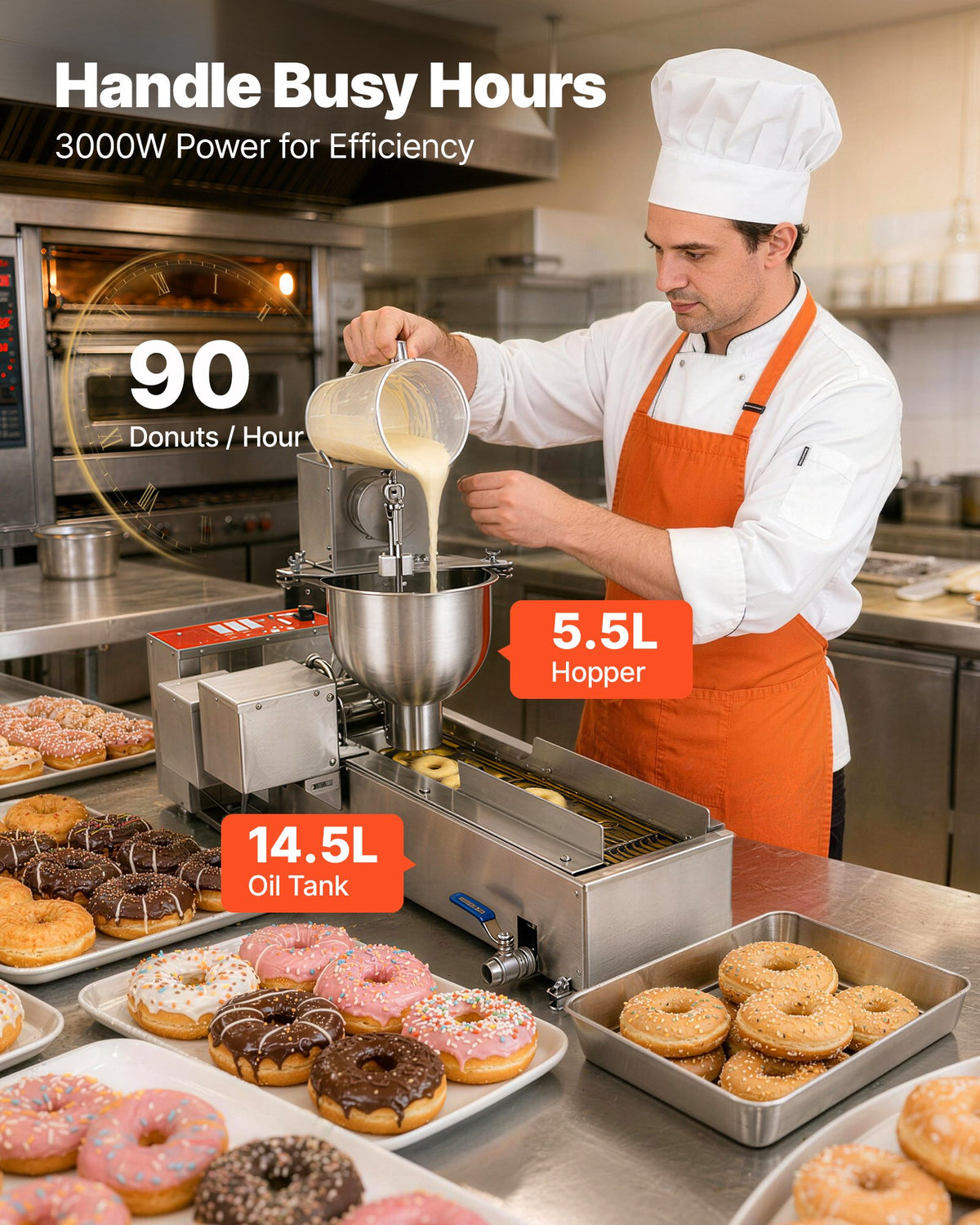 VEVOR Commercial Automatic Donuts Machine