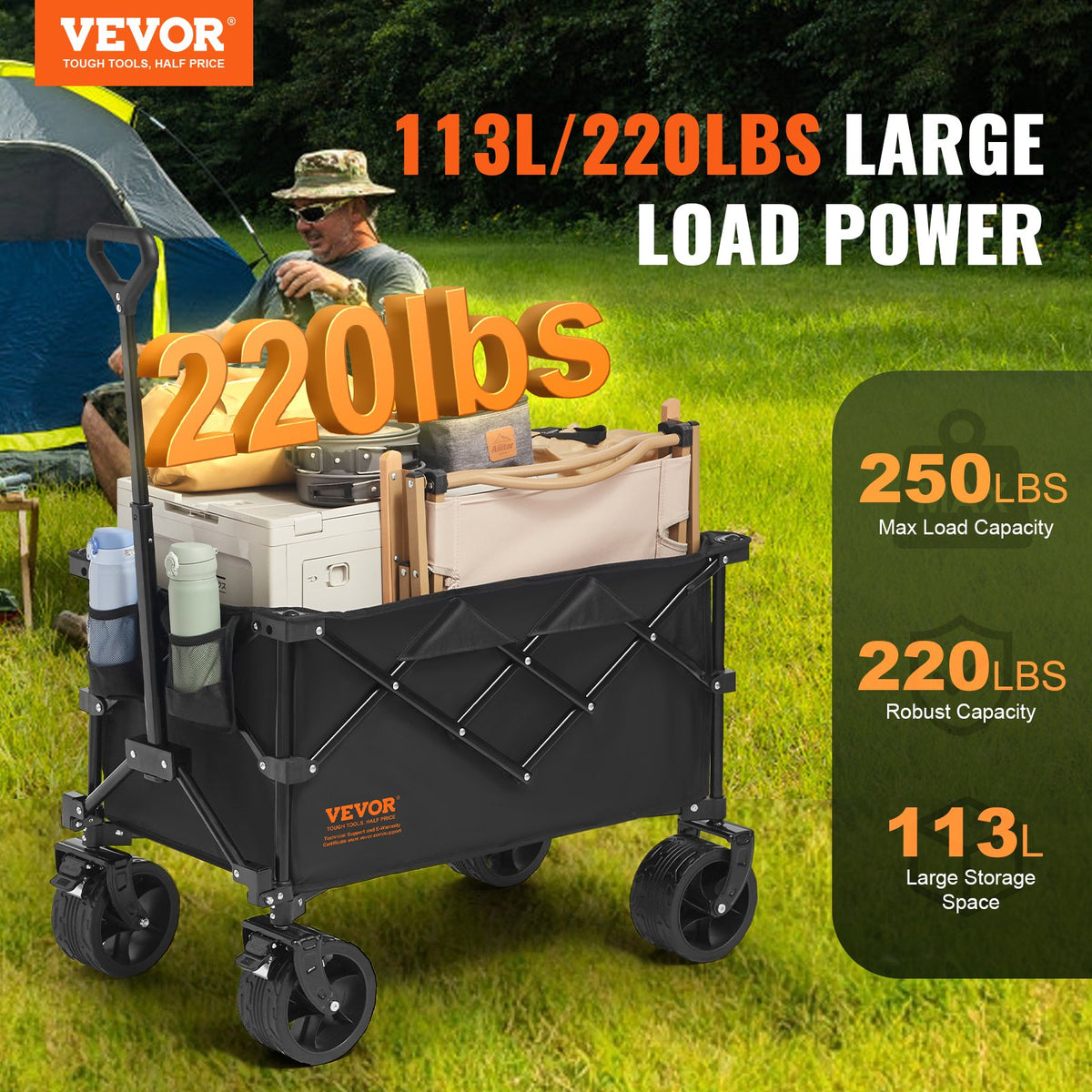 VEVOR Collapsible Folding Wagon