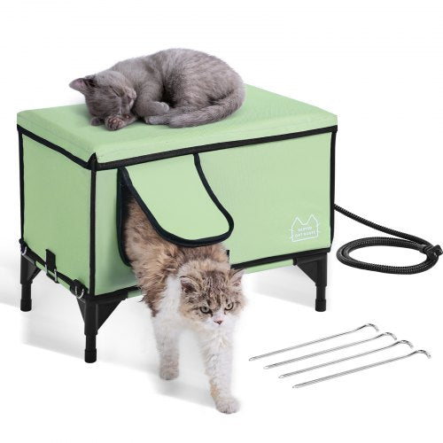 VEVOR Elevated Heated Cat House