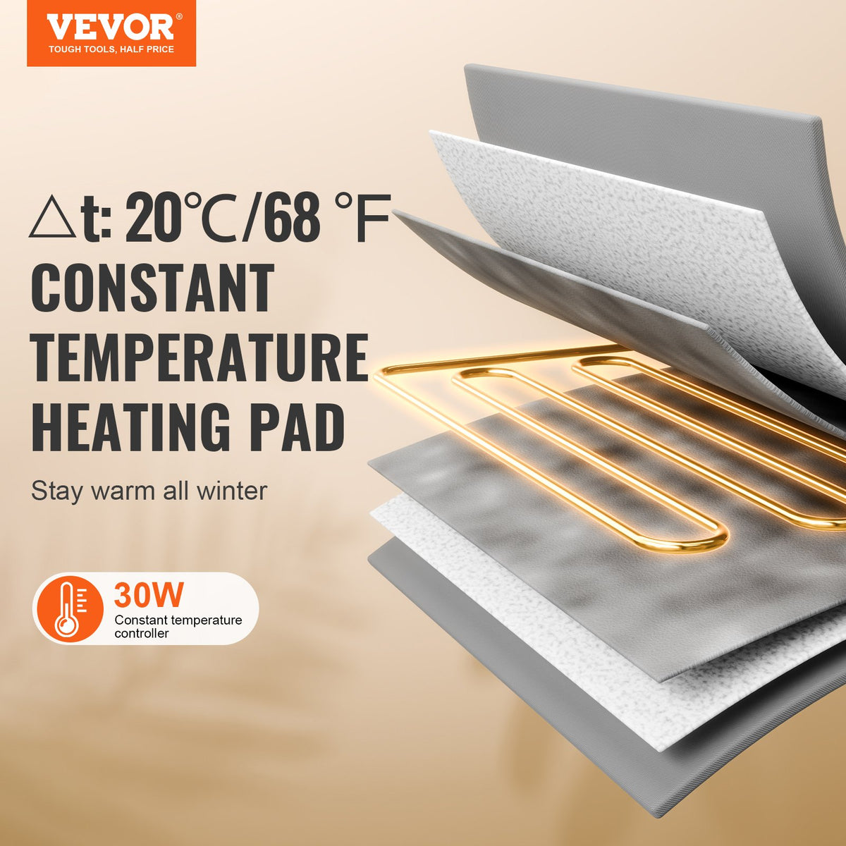 VEVOR Elevated Heated Cat House