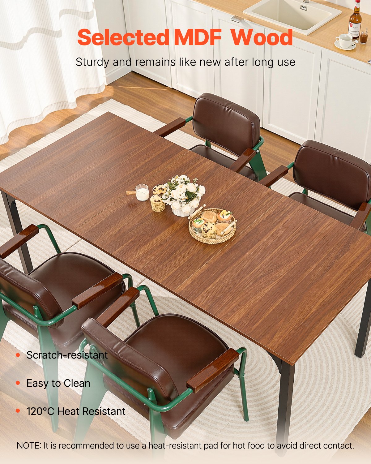 VEVOR Rectangle Dining Table