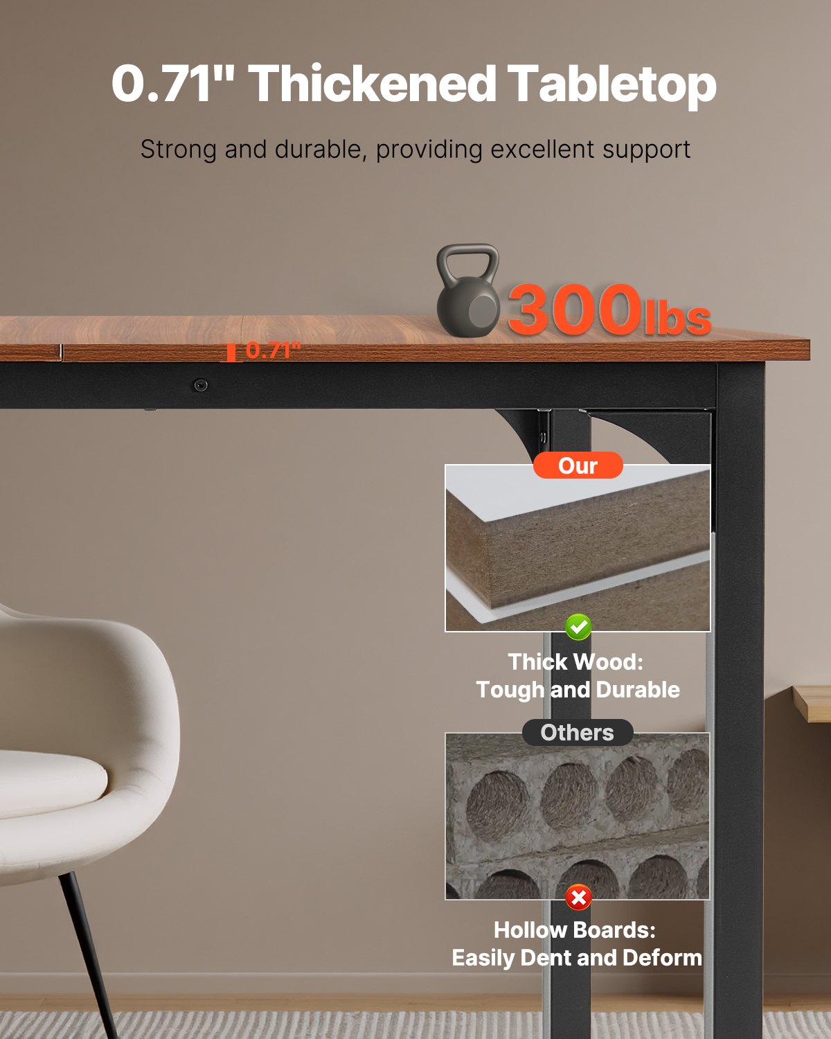 VEVOR Rectangle Dining Table