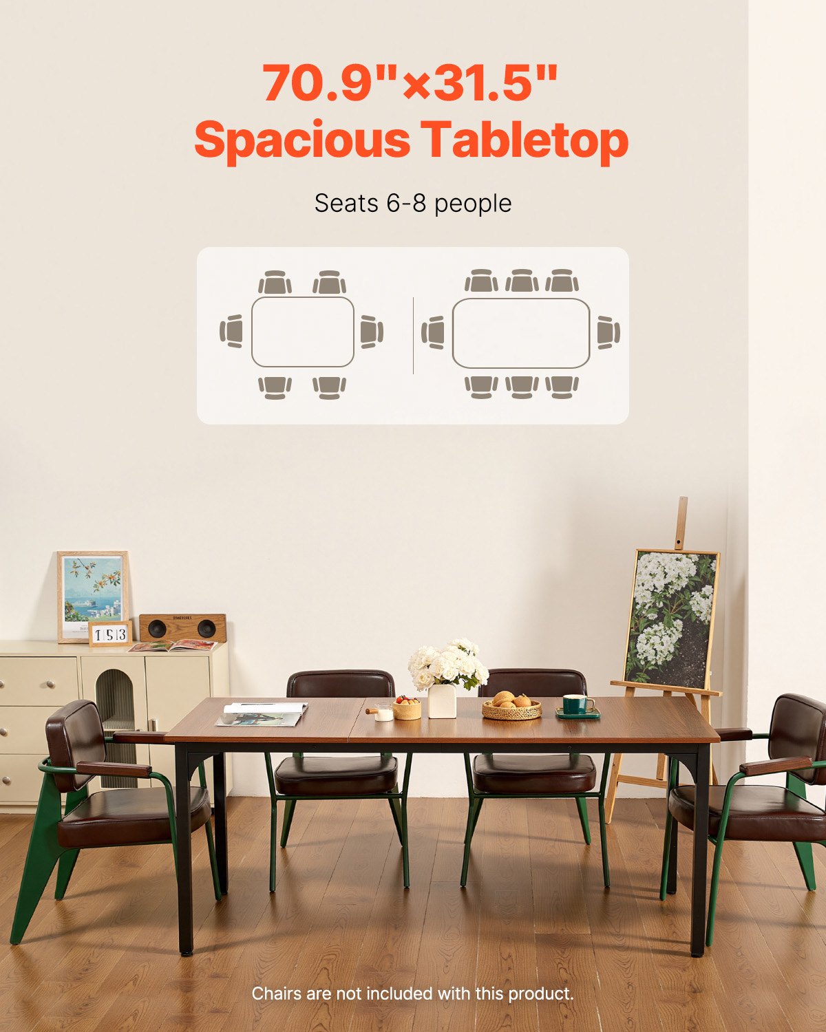 VEVOR Rectangle Dining Table