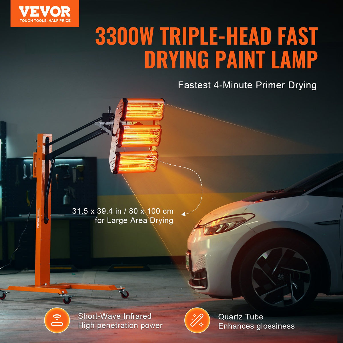 VEVOR Infrared Curing Lamp