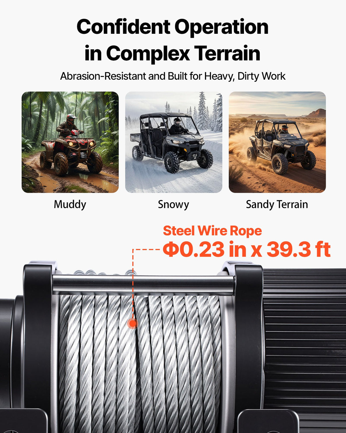 VEVOR 2041 kg Electric Winch