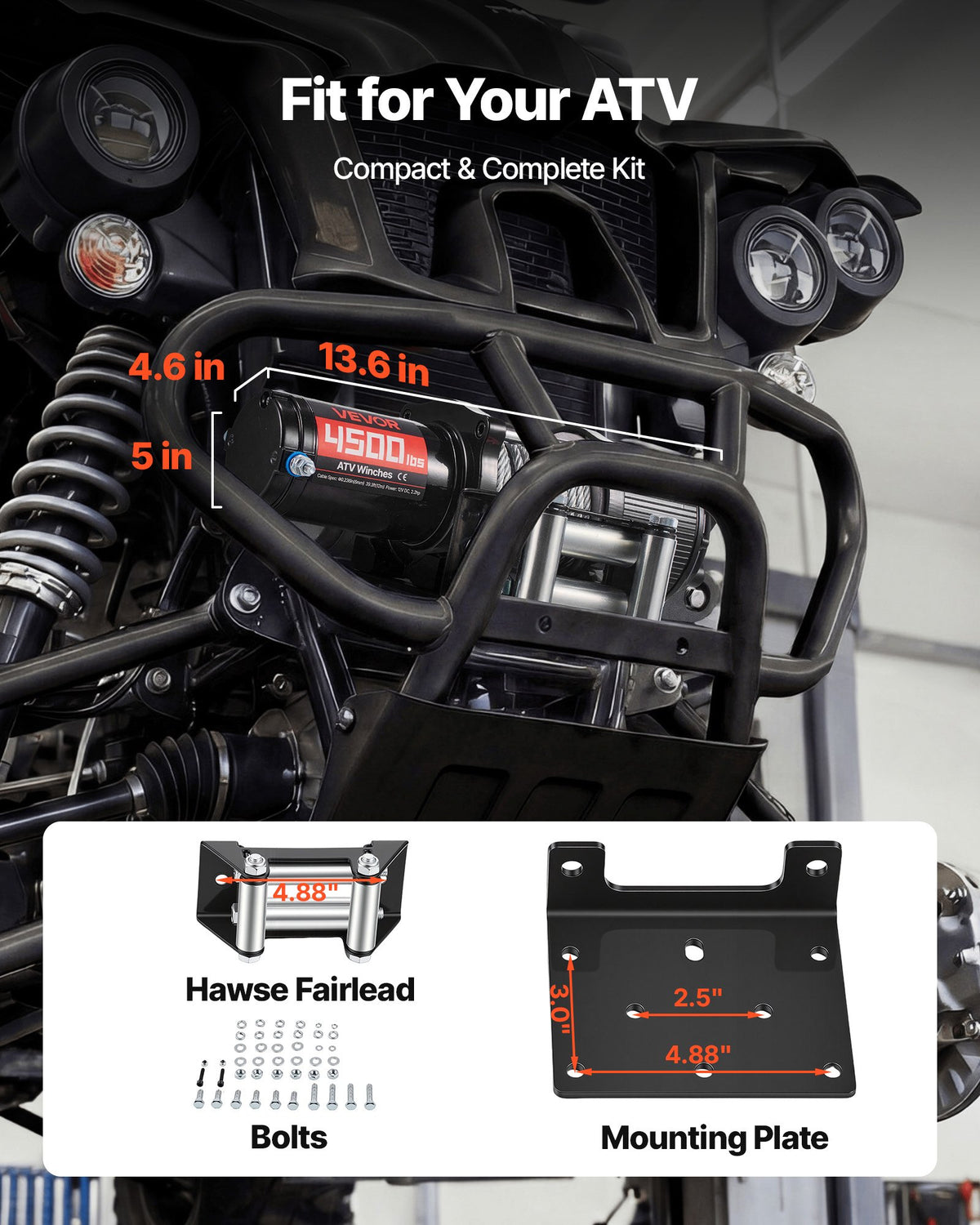 VEVOR 2041 kg Electric Winch