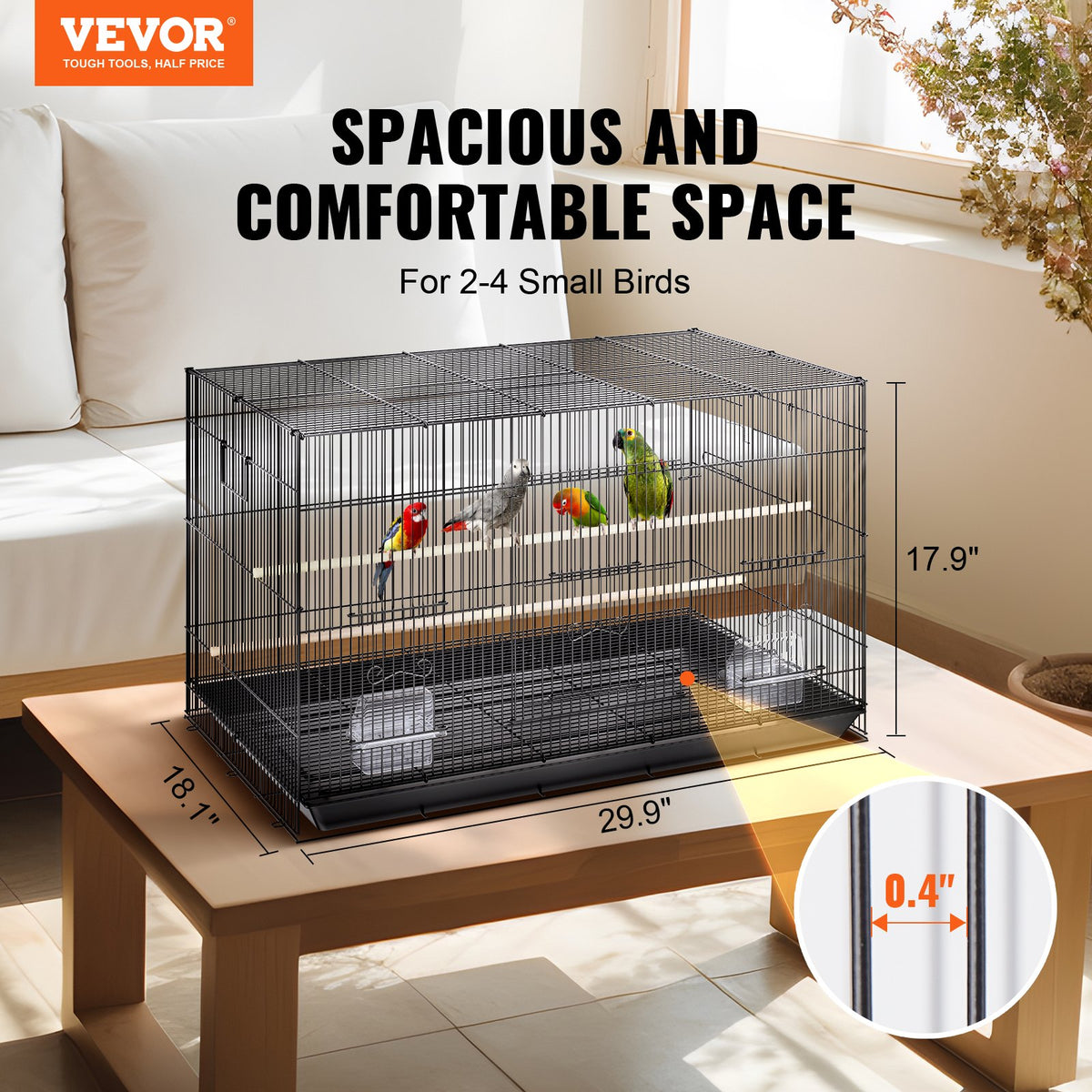 VEVOR 30 inch Bird Cage