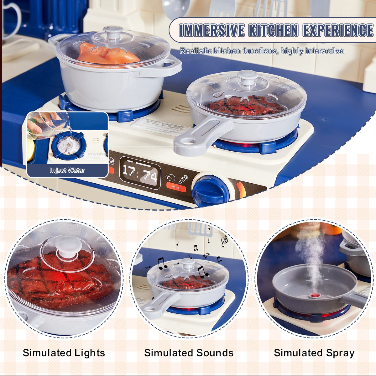 VEVOR Kids Kitchen Playset