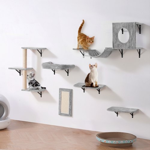 VEVOR Wall Mounted Cat Shelves