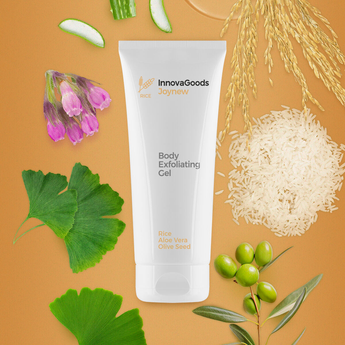 Τζελ Απολέπισης Σώματος Rice Joynew InnovaGoods 200 ml
