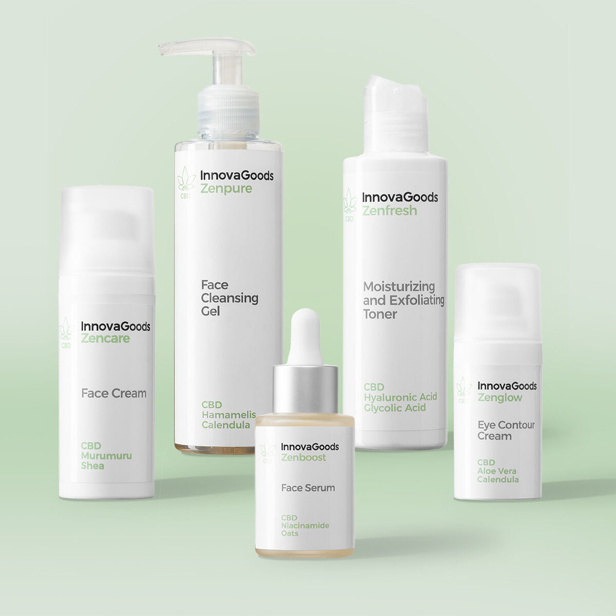Πακέτο Ρουτίνας Προσώπου CBD InnovaGoods