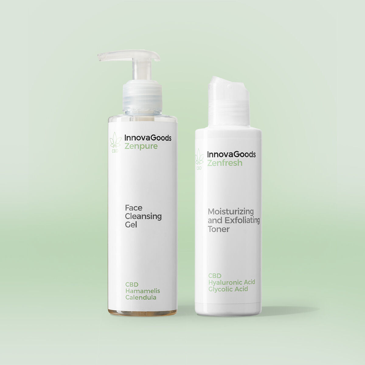 Διπλό Πακέτο Καθαρισμού Προσώπου CBD InnovaGoods