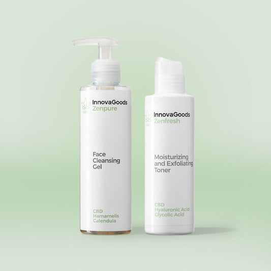 Διπλό Πακέτο Καθαρισμού Προσώπου CBD InnovaGoods