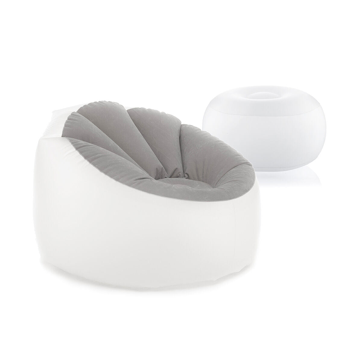 Pack Φουσκωτή Πολυθρόνα με Πολύχρωμο LED και Φουσκωτό Κάθισμα με Πολύχρωμο LED και Τηλεχειριστήριο InnovaGoods