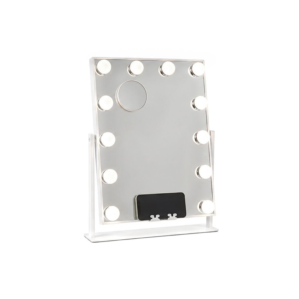 Κεκλιμένος καθρέφτης τουαλέτας με LED Hollywood Glarisse InnovaGoods 12 Λάμπες