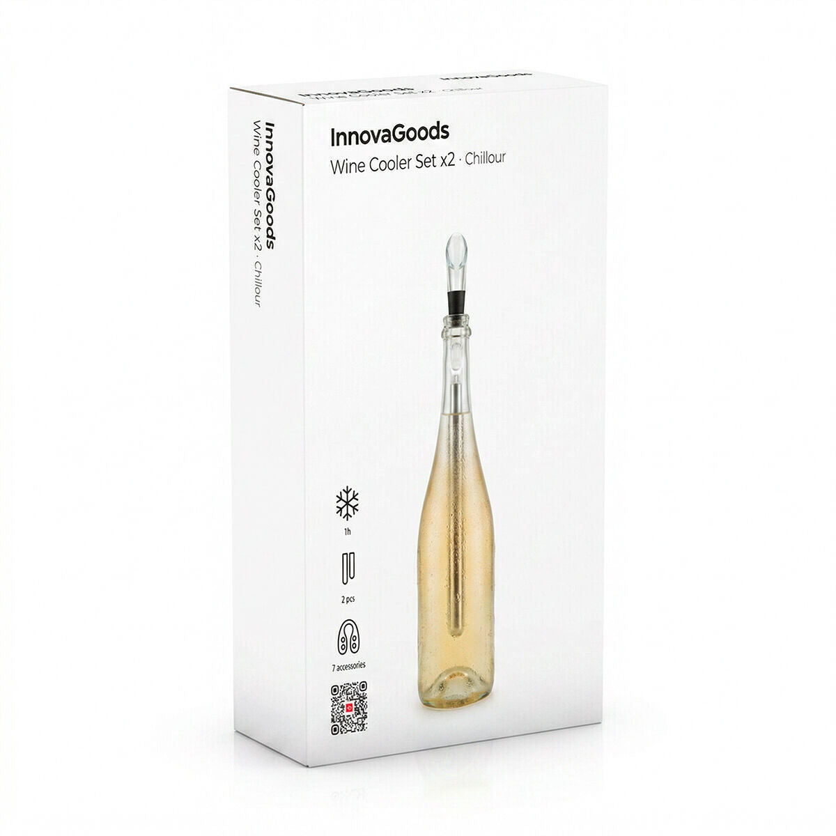 σετ από αξεσουάρ κρασιού Vino Chillour InnovaGoods 7 Τεμάχια