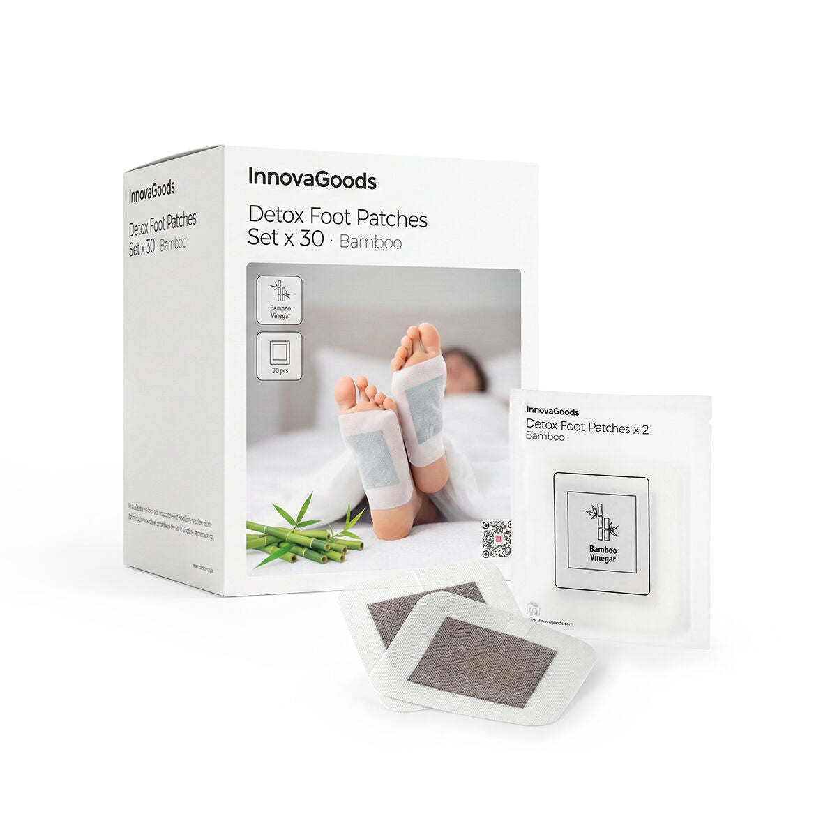 Έμπλαστρα Αποτοξίνωσης για τα Πόδια Bamboo InnovaGoods 30 Μονάδες